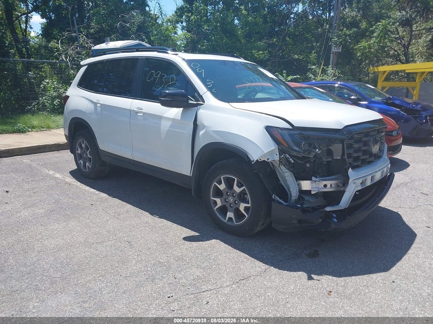 Vin: 5fnyf8h68nb015136, lot: 46219620, honda passport awd trailsport 2022 img_1