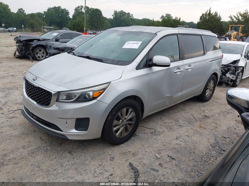 Vin: kndmb5c19g6174217, lot: 46219628, kia sedona lx 20162