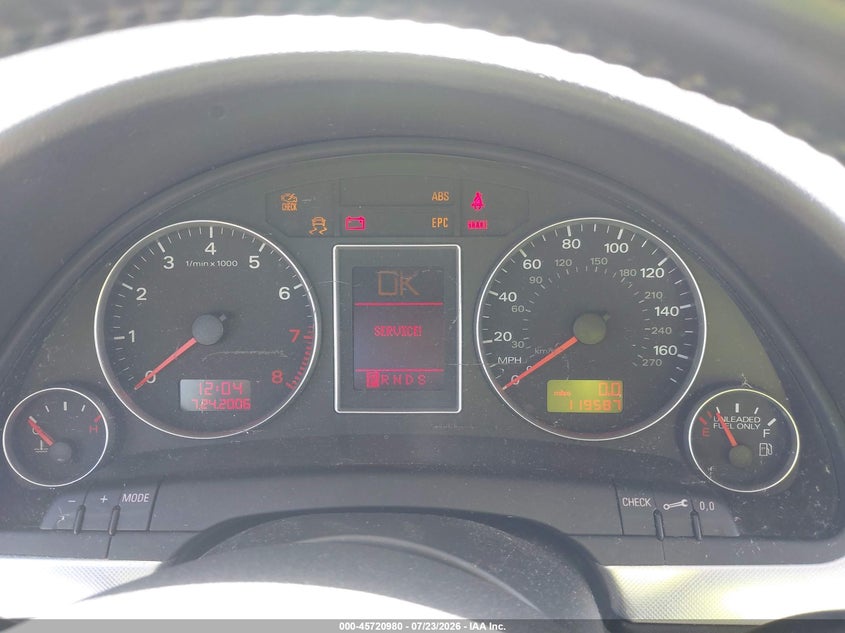 2007 AUDI A4 auction photo 7
