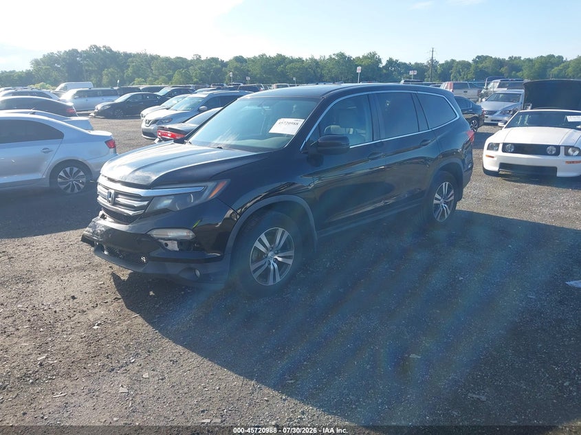 Vin: 5fnyf6h50hb073029, lot: 46219670, honda pilot ex-l 20172