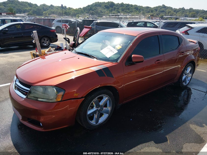Vin: 1c3cdzeg0cn207365, lot: 46219701, dodge avenger sxt plus 20122