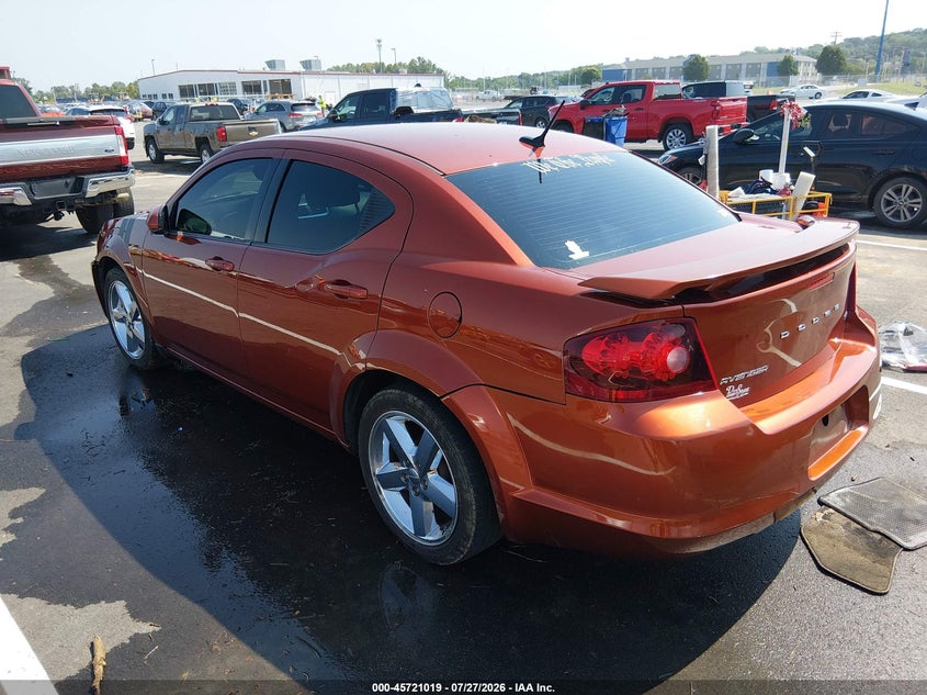 Vin: 1c3cdzeg0cn207365, lot: 46219701, dodge avenger sxt plus 20123
