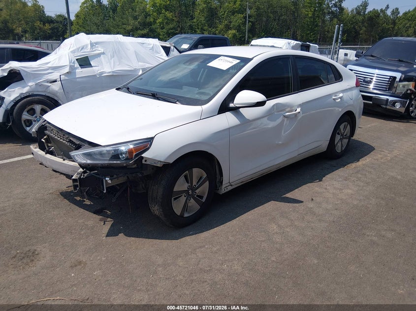 Vin: kmhc65lcxnu275482, lot: 46219728, hyundai ioniq hybrid blue 20222