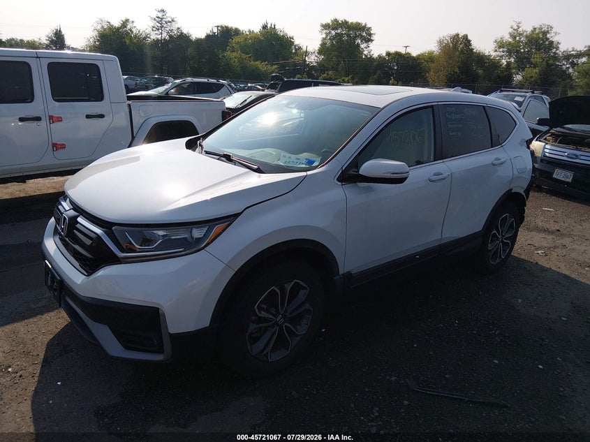 Vin: 5j6rw2h85ll009463, lot: 46219750, honda cr-v awd ex-l 20202