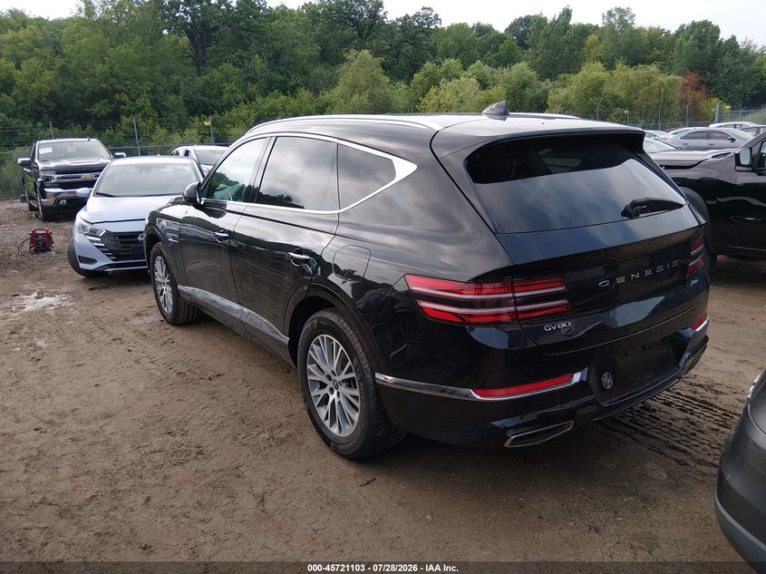 Vin: kmuhbdsb2ru180619, lot: 46219785, genesis gv80 2.5t awd 20243