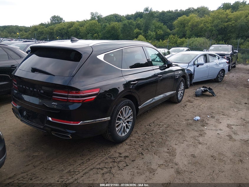 Vin: kmuhbdsb2ru180619, lot: 46219785, genesis gv80 2.5t awd 20244