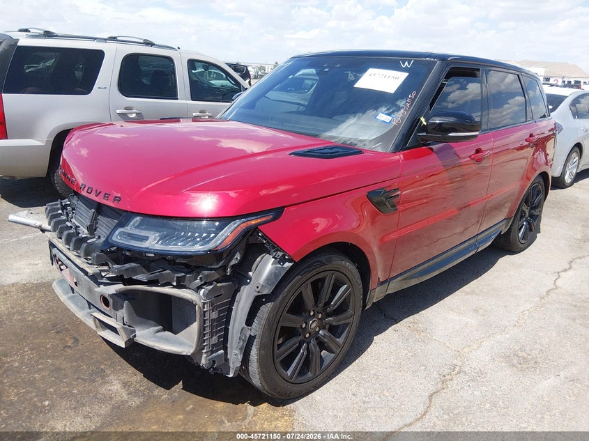 Vin: salwr2suxma783607, lot: 46219832, land rover range rover sport hse silver edition mhev 20212