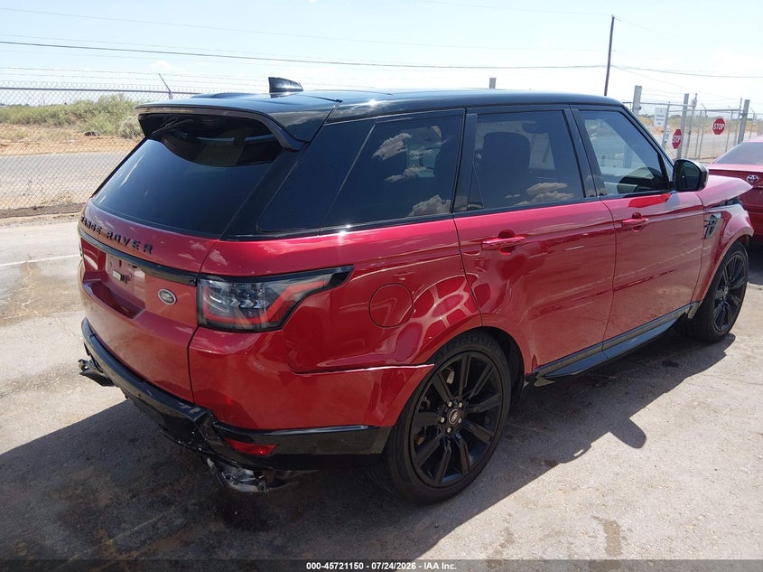 Vin: salwr2suxma783607, lot: 46219832, land rover range rover sport hse silver edition mhev 20214