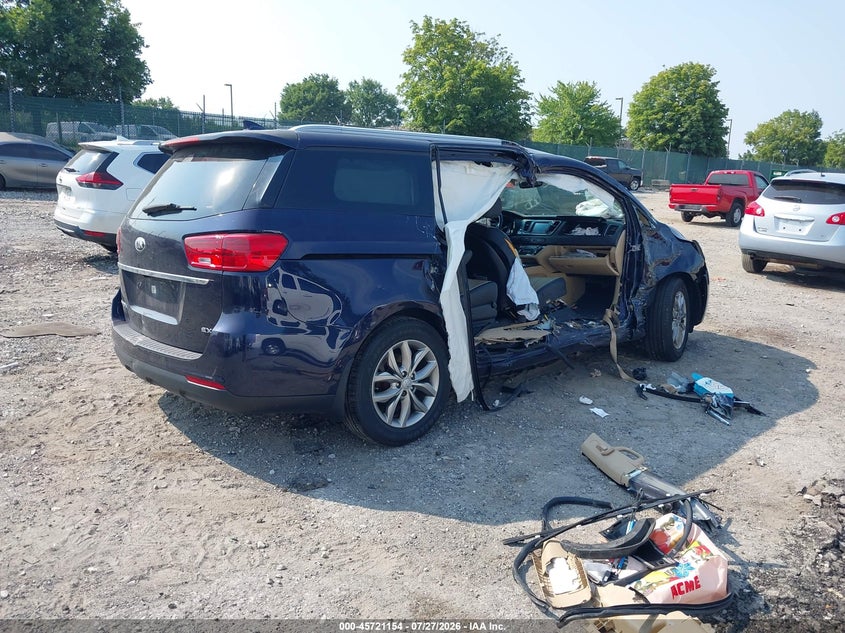 Vin: kndmb5c11k6539191, lot: 46219836, kia sedona ex 20194