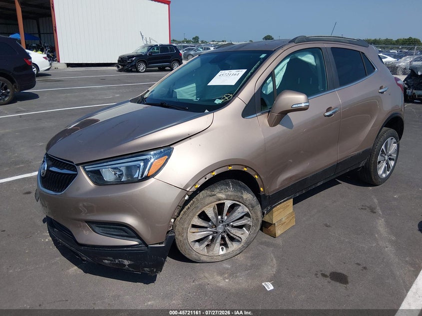 Vin: kl4cjasb3jb671080, lot: 46219843, buick encore preferred 20182