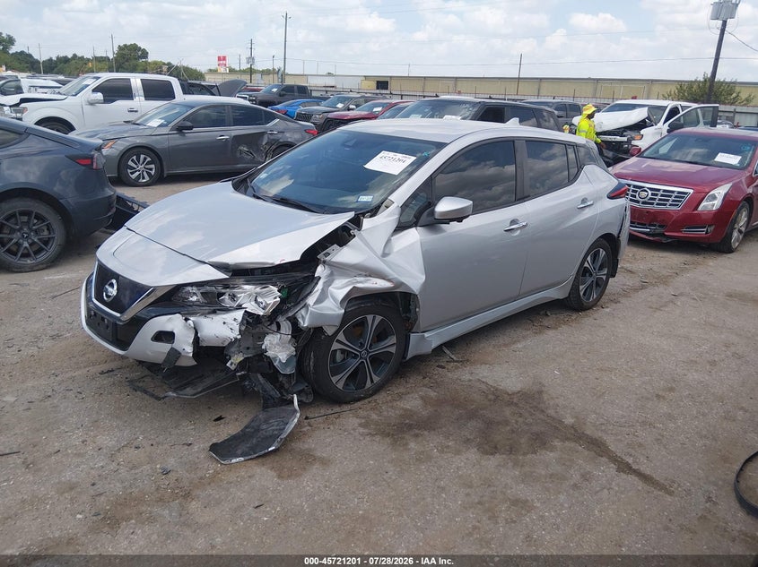 Vin: 1n4az1cp8lc311077, lot: 46219883, nissan leaf sv 40 kwh 20202