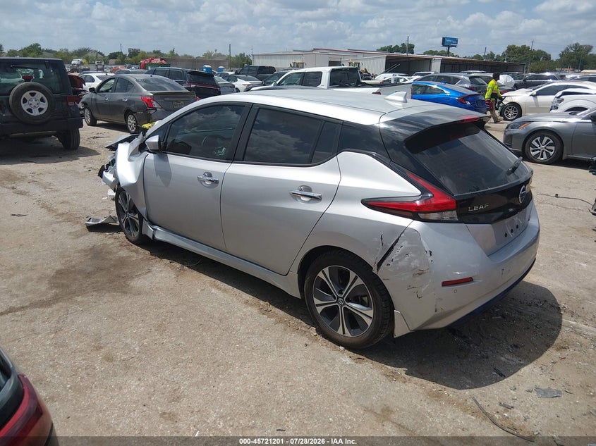 Vin: 1n4az1cp8lc311077, lot: 46219883, nissan leaf sv 40 kwh 20203
