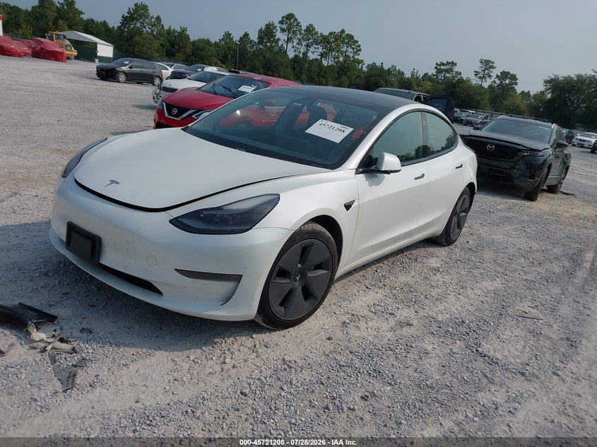 2021 TESLA MODEL 3 auction photo 2