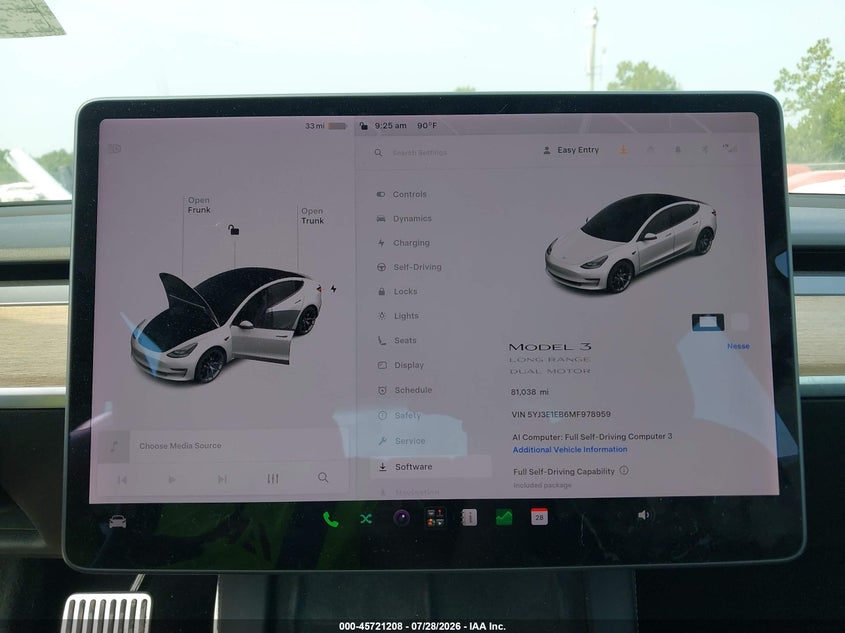 2021 TESLA MODEL 3 auction photo 7