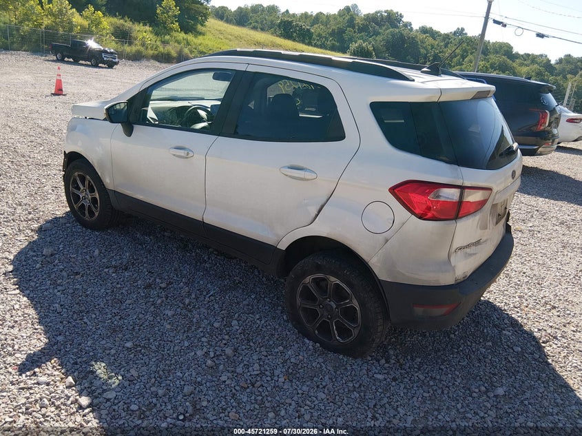 Vin: maj6s3gl7lc352958, lot: 46219941, ford ecosport se 20203