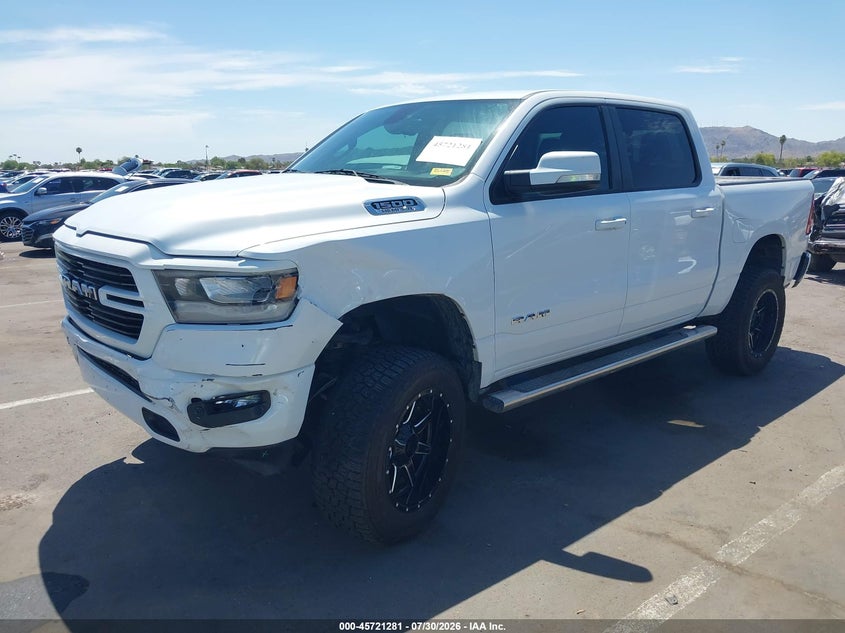 Vin: 1c6srfft9kn532525, lot: 46219963, ram 1500 big horn/lone star  4x4 5'7 box 20192