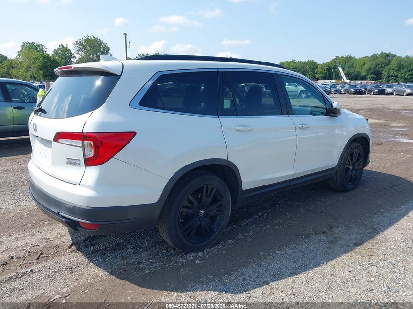 Vin: 5fnyf6h25mb013392, lot: 46220009, honda pilot awd special edition 20214