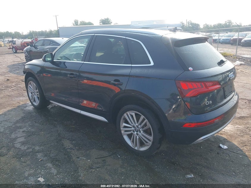 Vin: wa1bnafyxj2139257, lot: 46220073, audi q5 2.0t premium/2.0t tech premium 20183