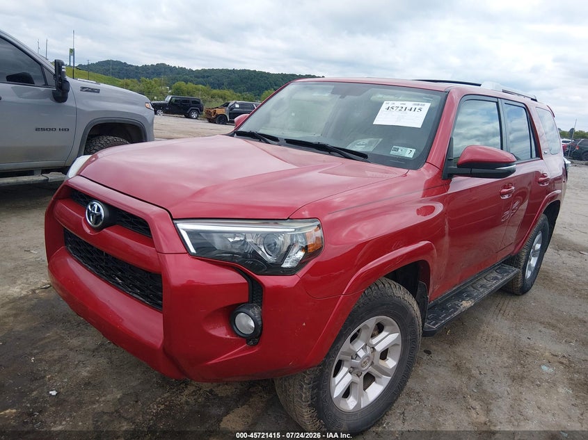 Vin: jtebu5jr9g5337766, lot: 46220097, toyota 4runner sr5 premium 20162