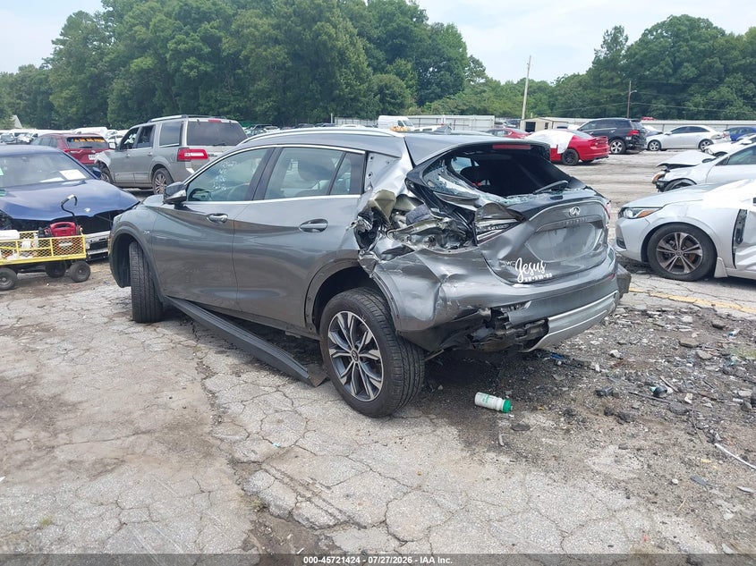 Vin: sjkch5cr0ha029756, lot: 46220106, infiniti qx30 luxury 20173