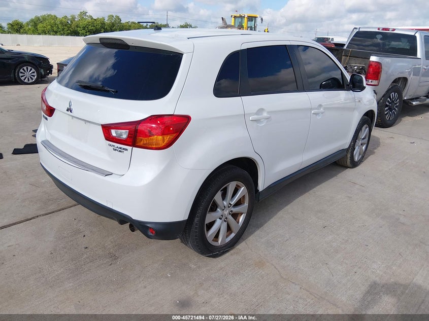 Vin: 4a4ap3au4de013029, lot: 46220176, mitsubishi outlander sport es 20134