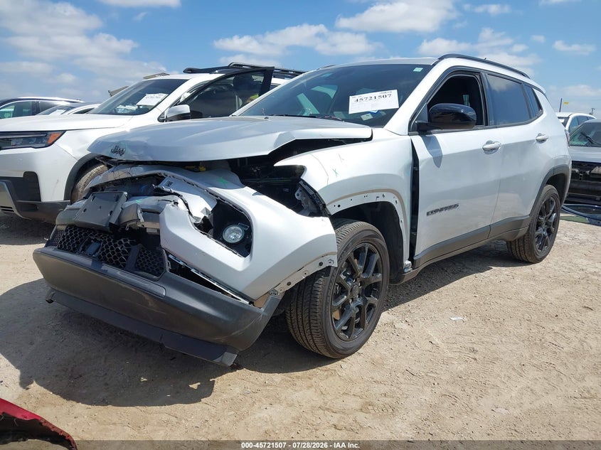 Vin: 3c4njdbn2st580277, lot: 46220189, jeep compass latitude 4x4 20252