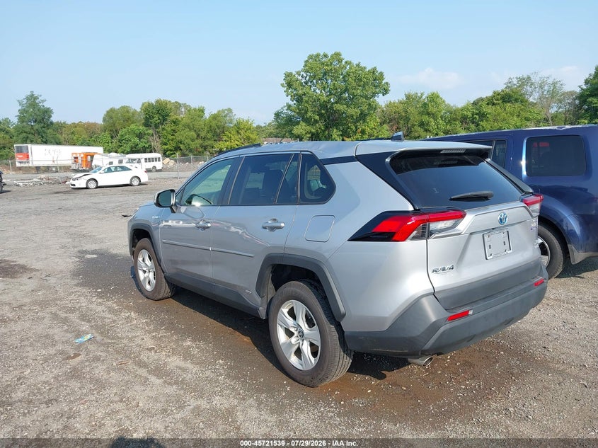 Vin: jtmrwrfv8ld064748, lot: 46220221, toyota rav4 hybrid xle 20203
