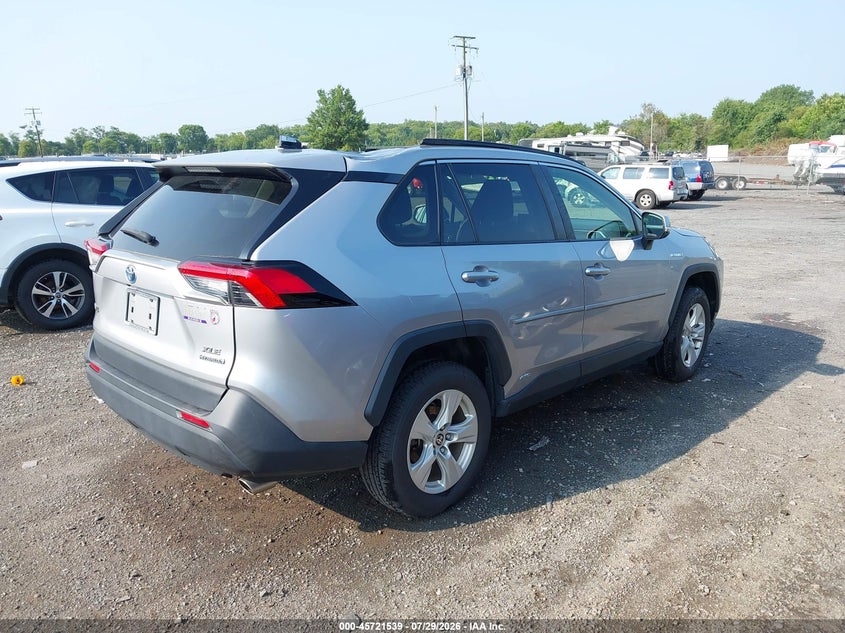 Vin: jtmrwrfv8ld064748, lot: 46220221, toyota rav4 hybrid xle 20204