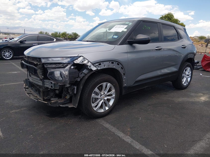 Vin: kl79mnslxpb195665, lot: 46220237, chevrolet trailblazer awd ls 20232