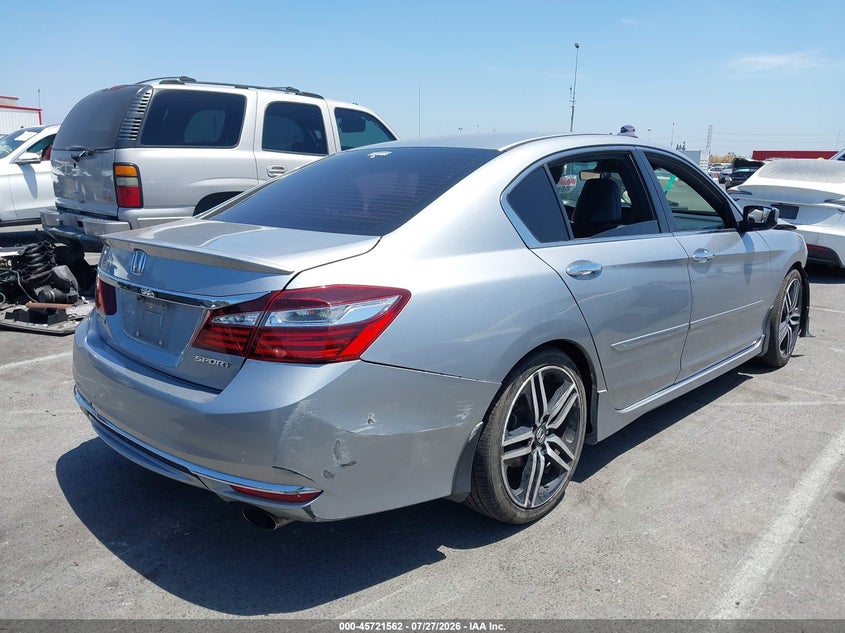 Vin: 1hgcr2f57ga180567, lot: 46220244, honda accord sport 20164