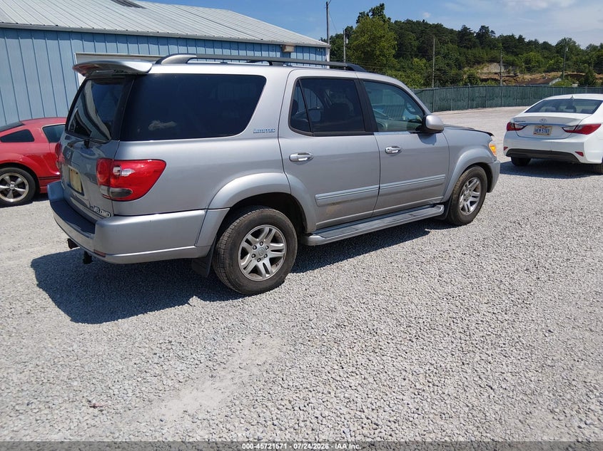 TOYOTA SEQUOIA 2005 VIN 5TDBT48A85S240308