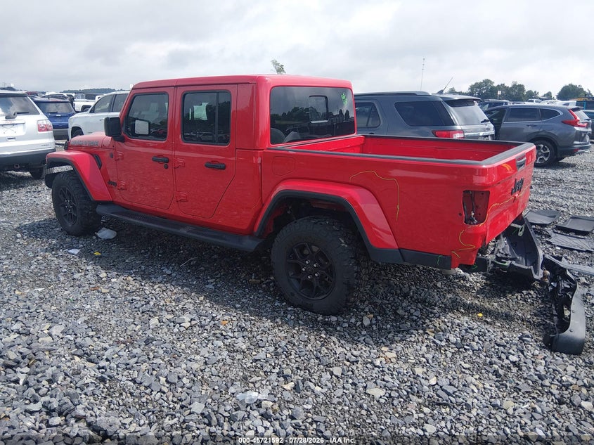 Vin: 1c6pjtag2sl528463, lot: 46220274, jeep gladiator high tide 20253