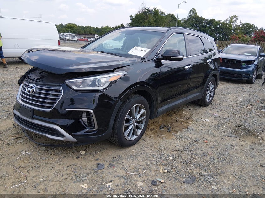 Vin: km8sndhf7hu244304, lot: 46220312, hyundai santa fe se 20172