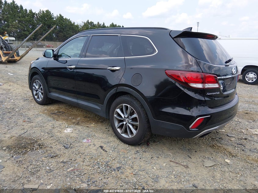 Vin: km8sndhf7hu244304, lot: 46220312, hyundai santa fe se 20173