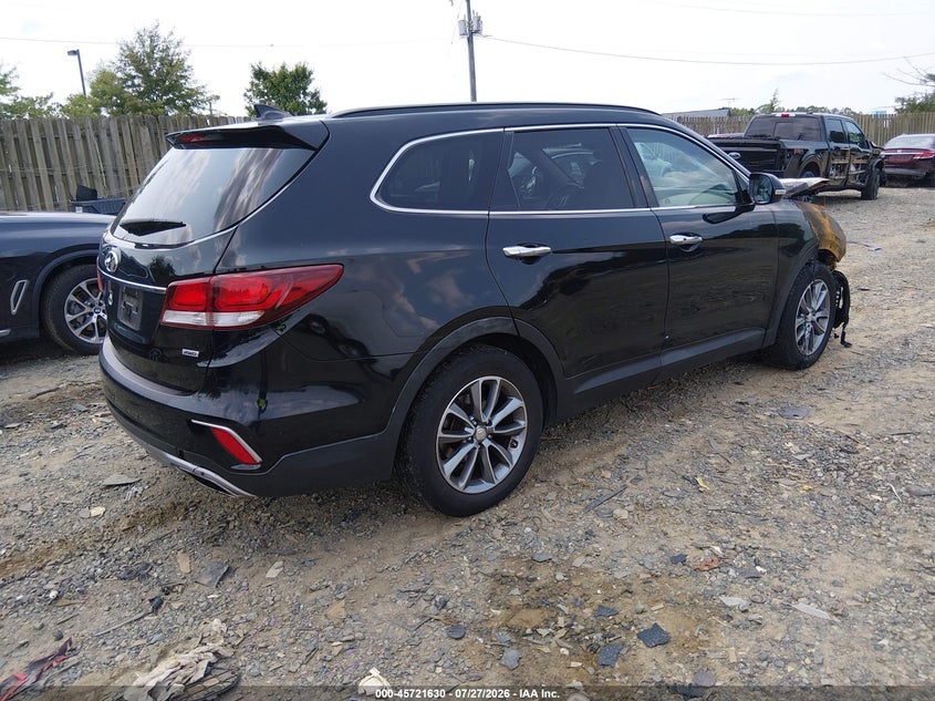 Vin: km8sndhf7hu244304, lot: 46220312, hyundai santa fe se 20174