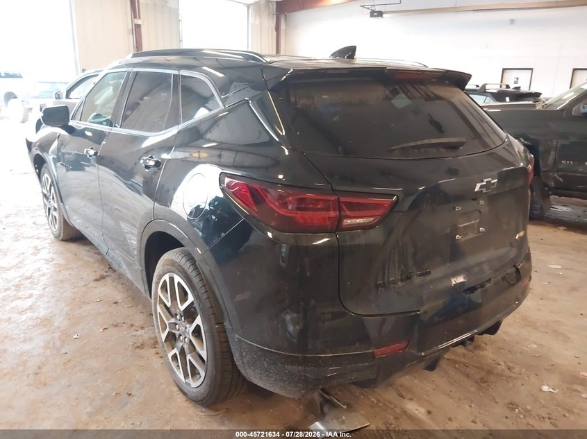 Vin: 3gnkbkrs5ss107227, lot: 46220316, chevrolet blazer awd rs 20253