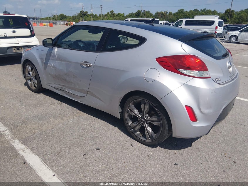 Vin: kmhtc6ad2hu324253, lot: 46220327, hyundai veloster value edition 20173