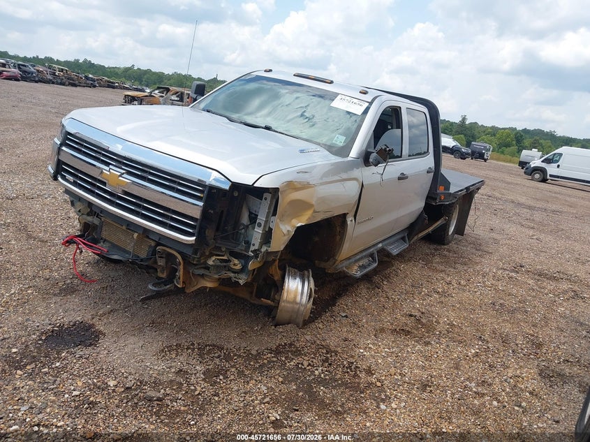 2015 Chevrolet Silverado, Удар спереди, IAAI, VIN 1GB4KYC87FF666763 — фото 2