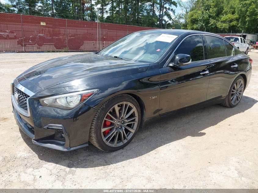Vin: jn1fv7ap9jm461565, lot: 46220377, infiniti q50 3.0t red sport 400 20182