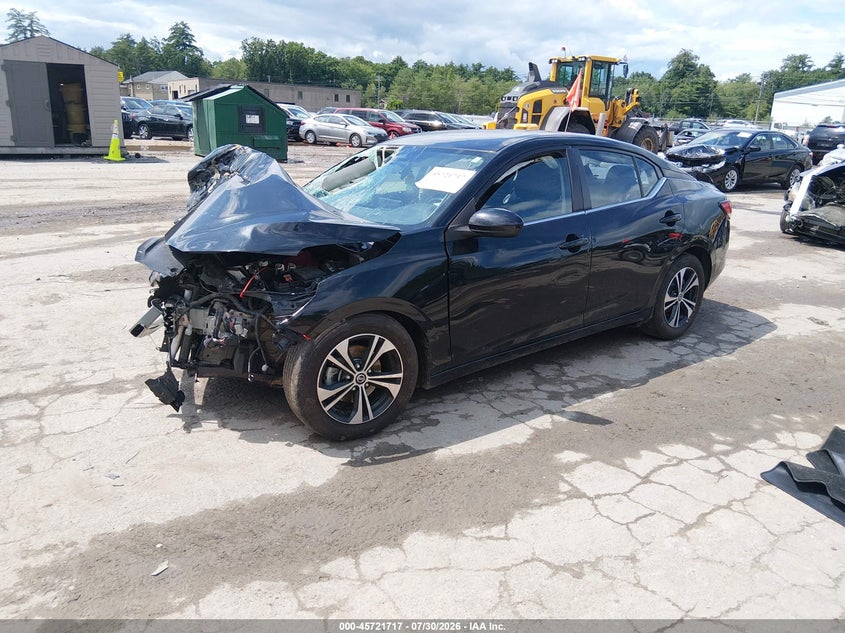 Vin: 3n1ab8cv7ny242451, lot: 46220399, nissan sentra sv xtronic cvt 20222