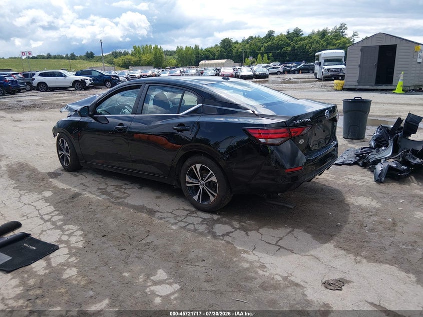 Vin: 3n1ab8cv7ny242451, lot: 46220399, nissan sentra sv xtronic cvt 20223