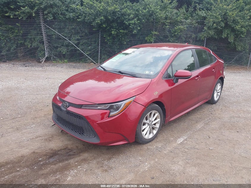 Vin: jtdvpmae0nj230643, lot: 46220417, toyota corolla le 20222