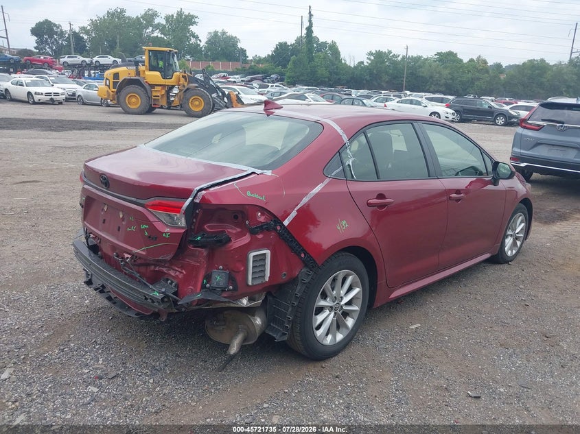 Vin: jtdvpmae0nj230643, lot: 46220417, toyota corolla le 20224