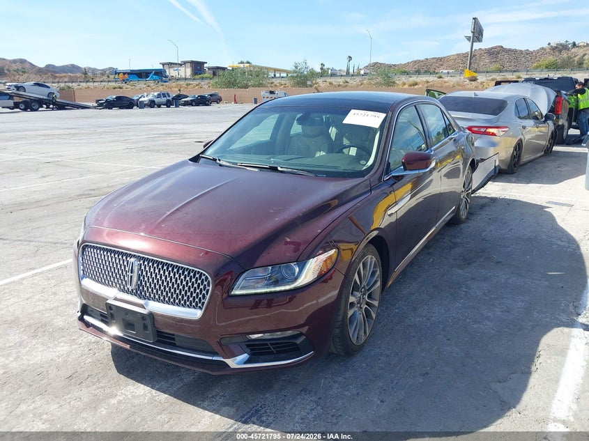 LINCOLN CONTINENTAL 2017 VIN 1LN6L9RP9H5612701