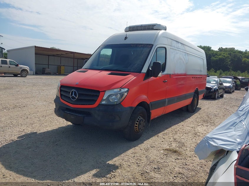 Vin: wd3pf1cc2fp138965, lot: 46220480, mercedes-benz sprinter 3500 high  roof 20152