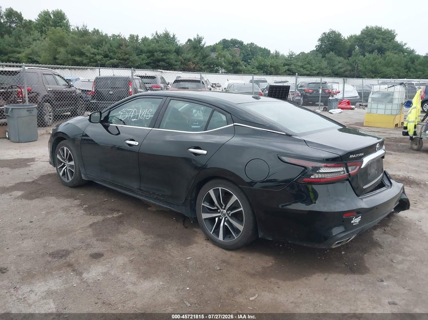Vin: 1n4aa6cv4mc511295, lot: 46220497, nissan maxima sv xtronic cvt 20213