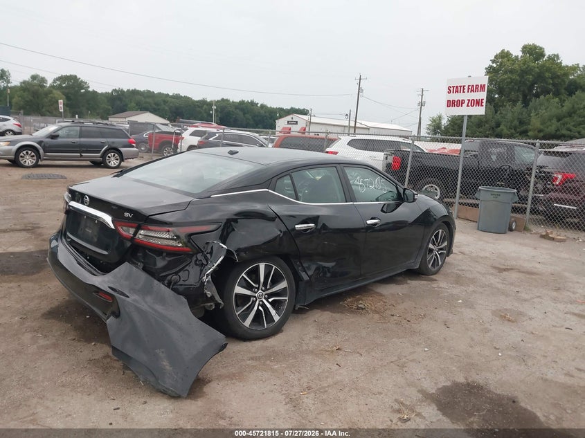 Vin: 1n4aa6cv4mc511295, lot: 46220497, nissan maxima sv xtronic cvt 20214