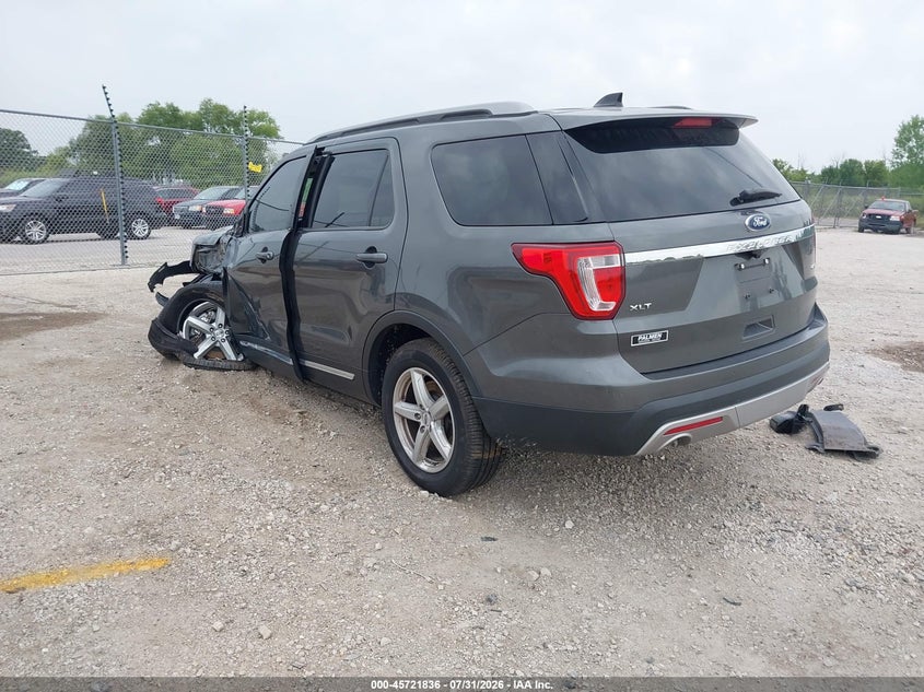 Vin: 1fm5k8d83hgd81338, lot: 46220518, ford explorer xlt 20173