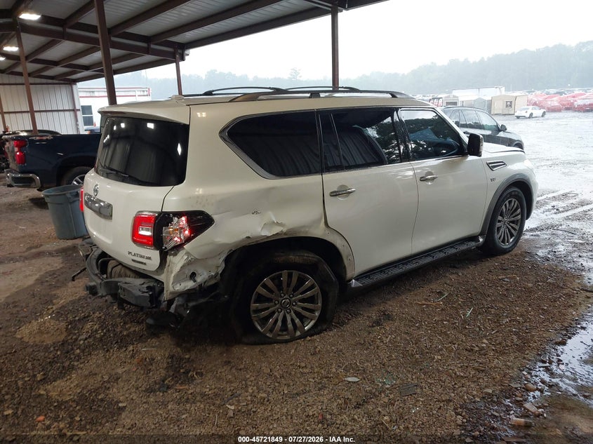 Vin: jn8ay2nf5j9333401, lot: 46220531, nissan armada platinum 20184