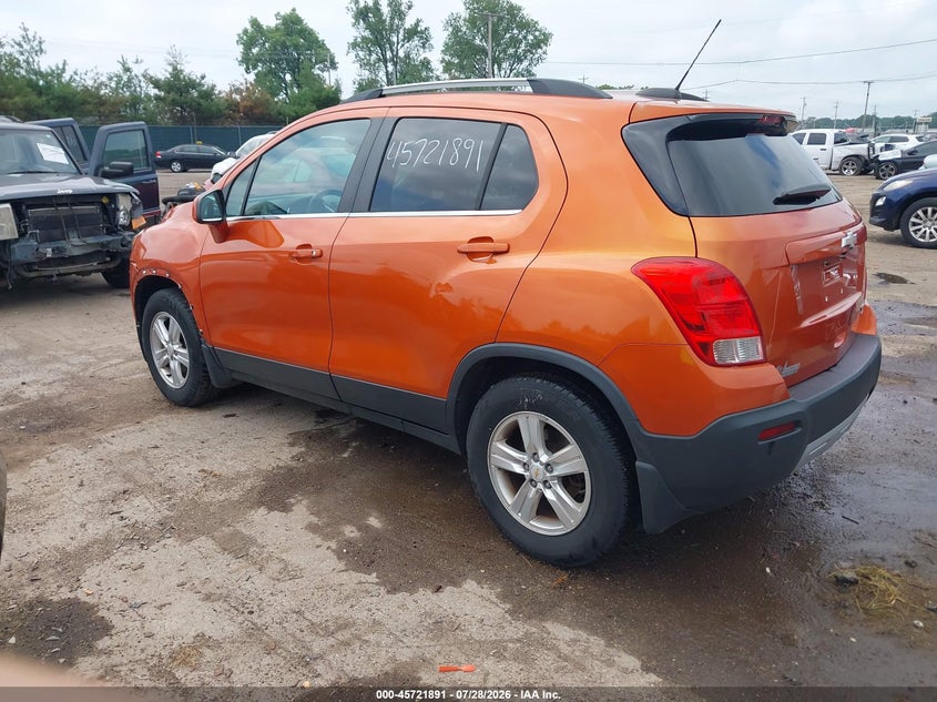 Vin: kl7cjrsb1fb110420, lot: 46220573, chevrolet trax lt 20153